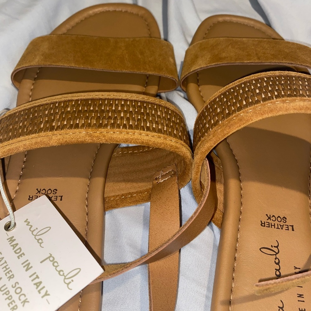 Mila Paoli Leather Casual Sandals